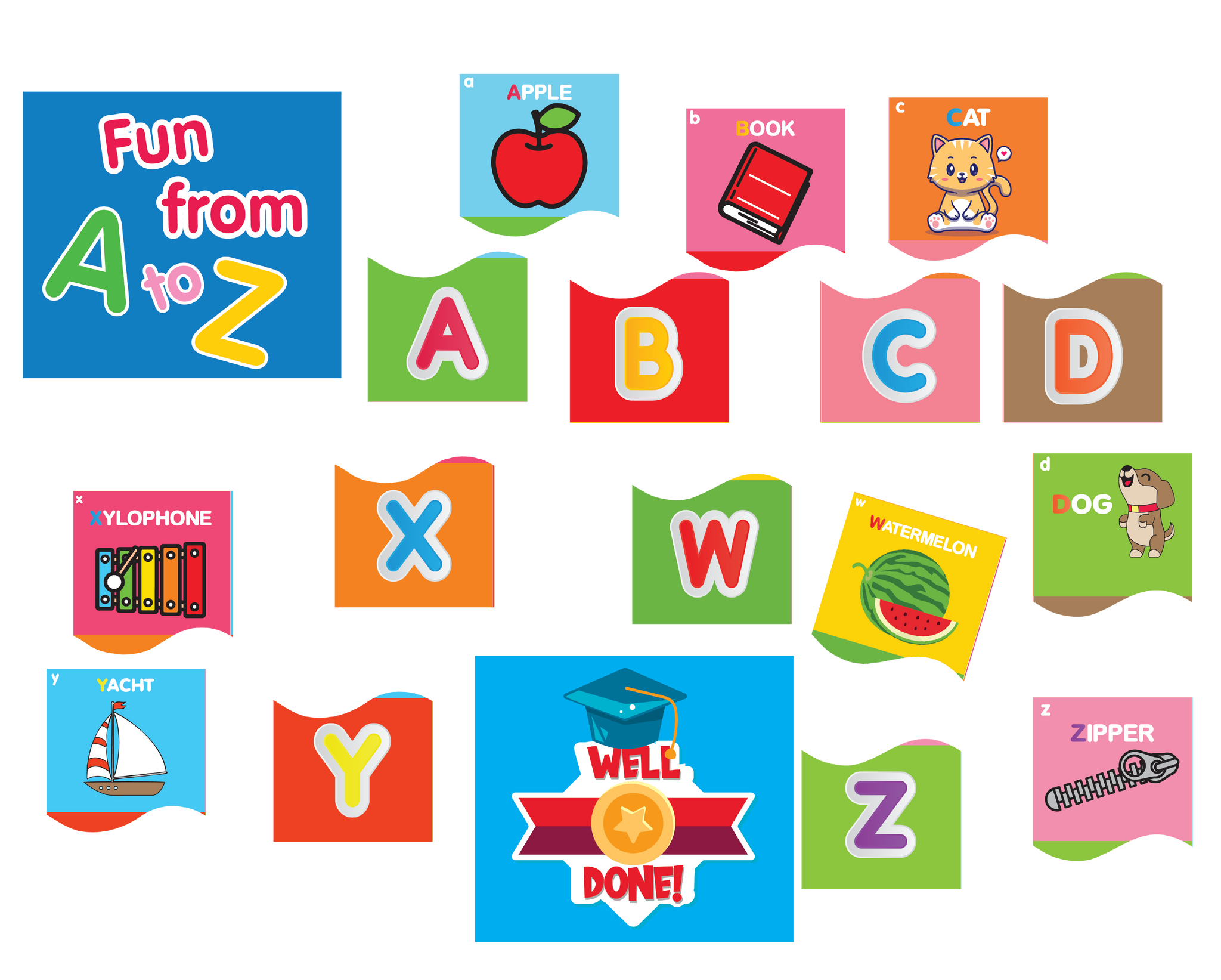 English alphabet 22.5 x 30 cm FL-3028