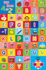 English alphabet 22.5 x 30 cm FL-3028