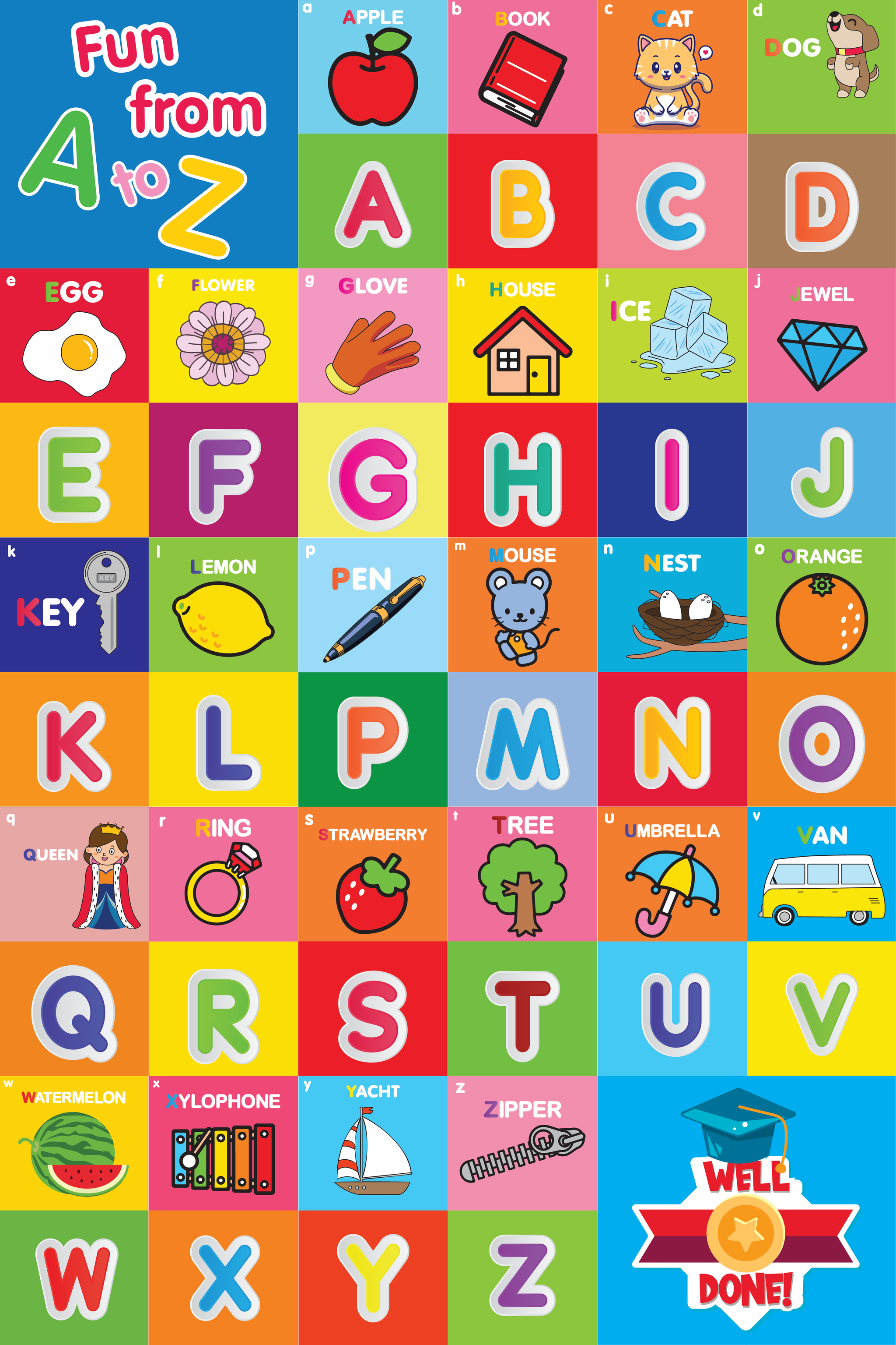 English alphabet 22.5 x 30 cm FL-3028